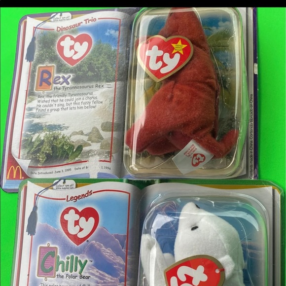 Chilly & Rex beanie babies